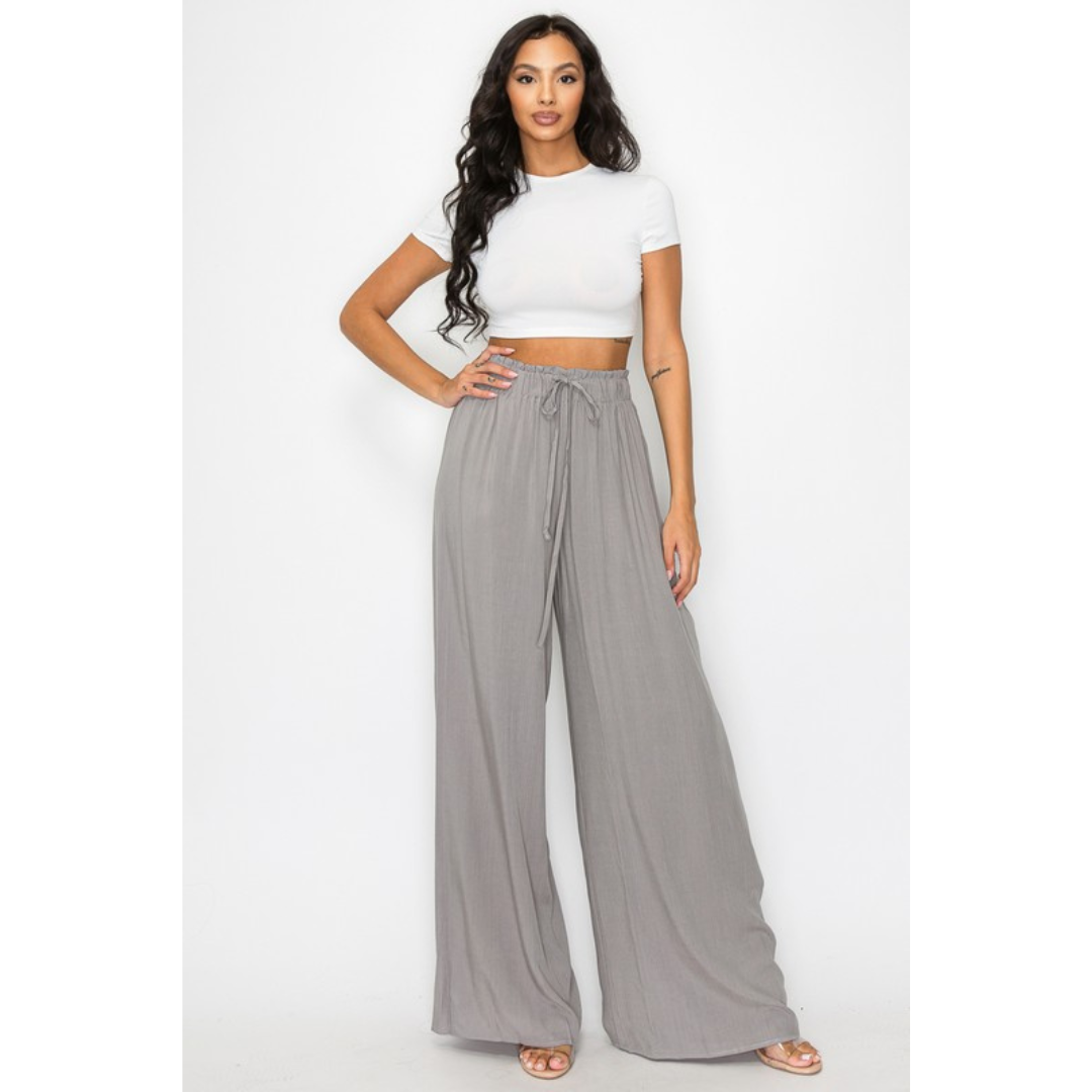Capri Wide Leg Pants (3 colors)