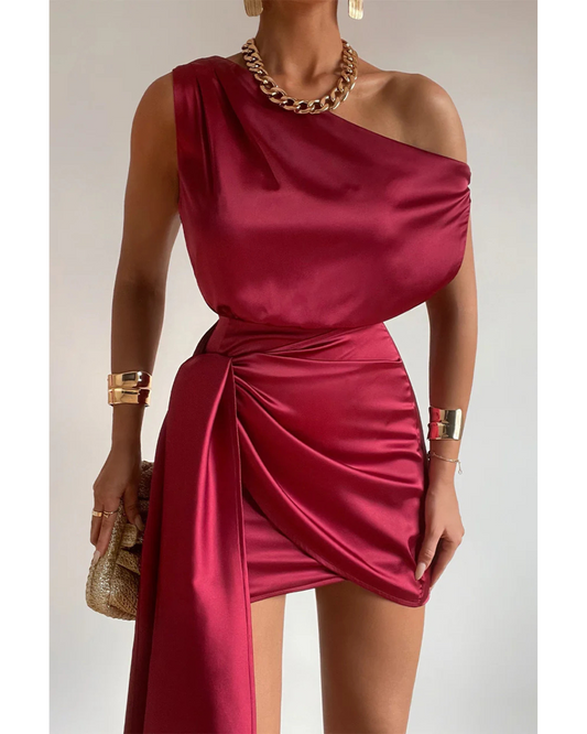 Charisma Mini Dress - Burgundy