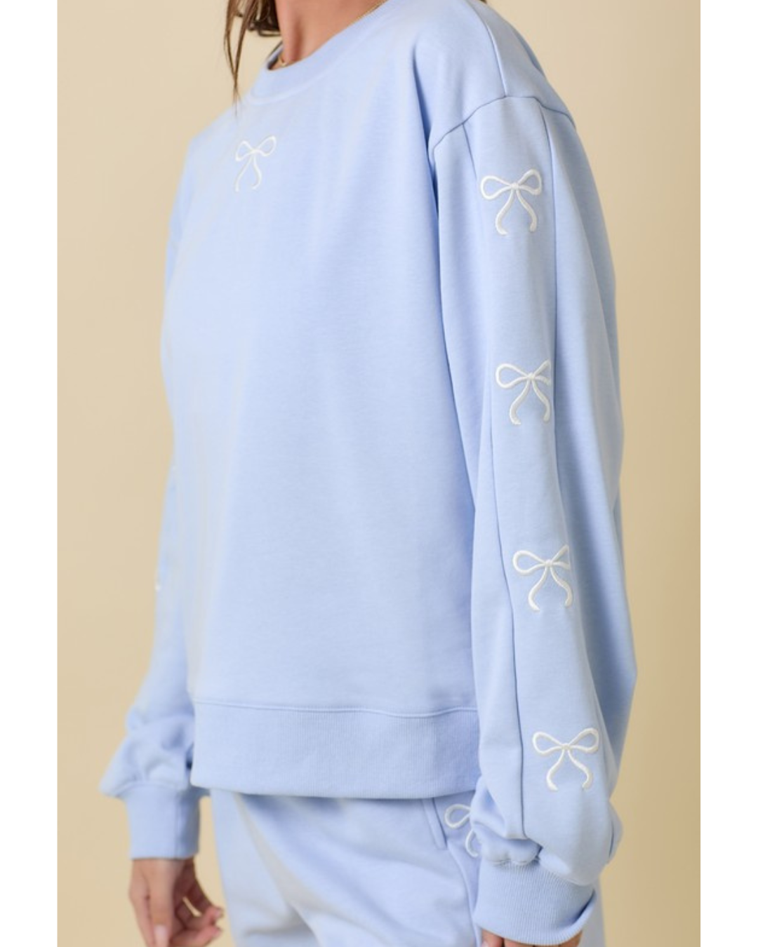Claire Bows Sweater & Shorts Set