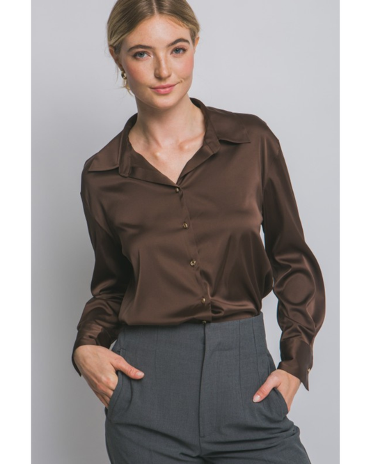 Mira Satin Shirt (2 Colors)