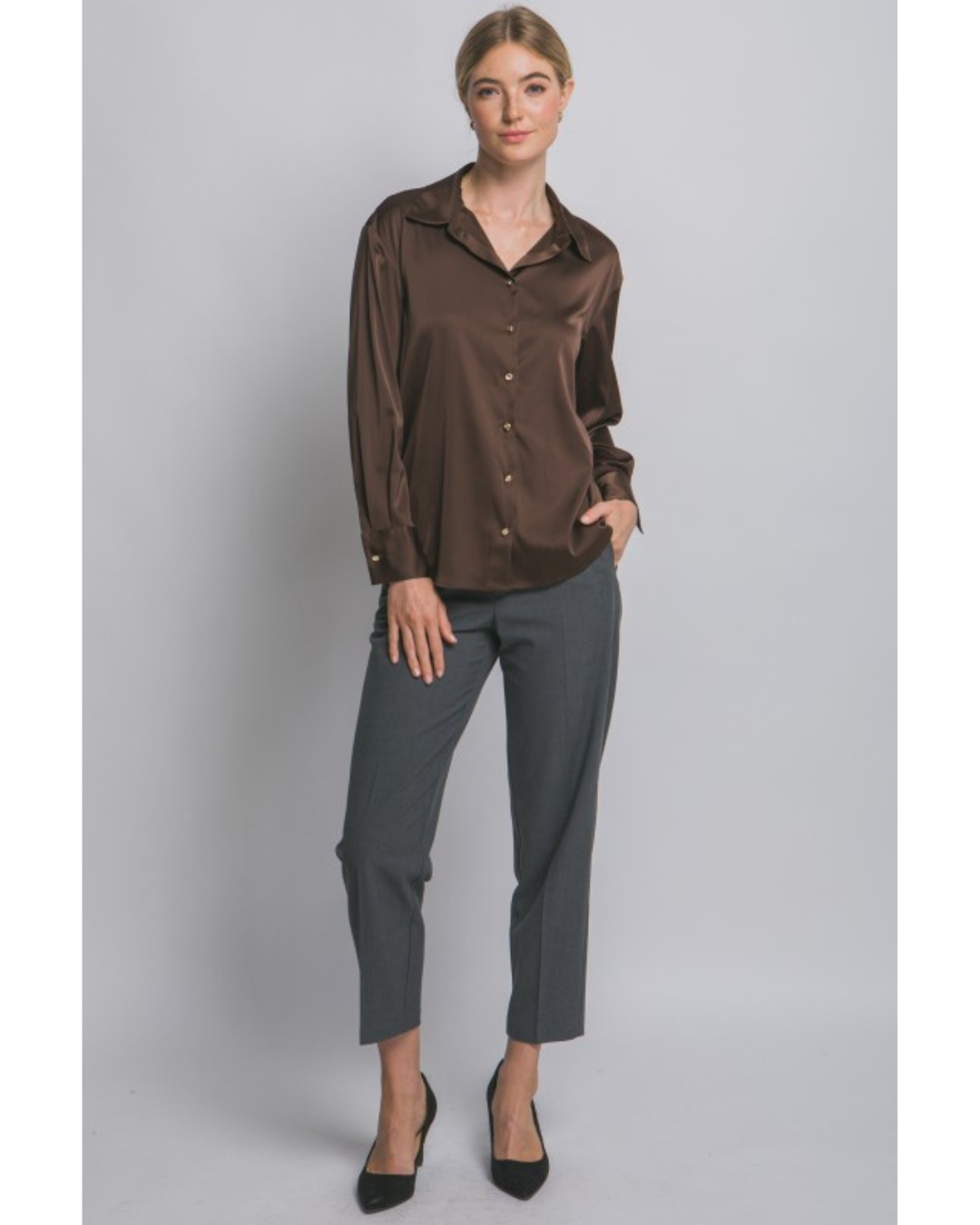 Mira Satin Shirt (2 Colors)