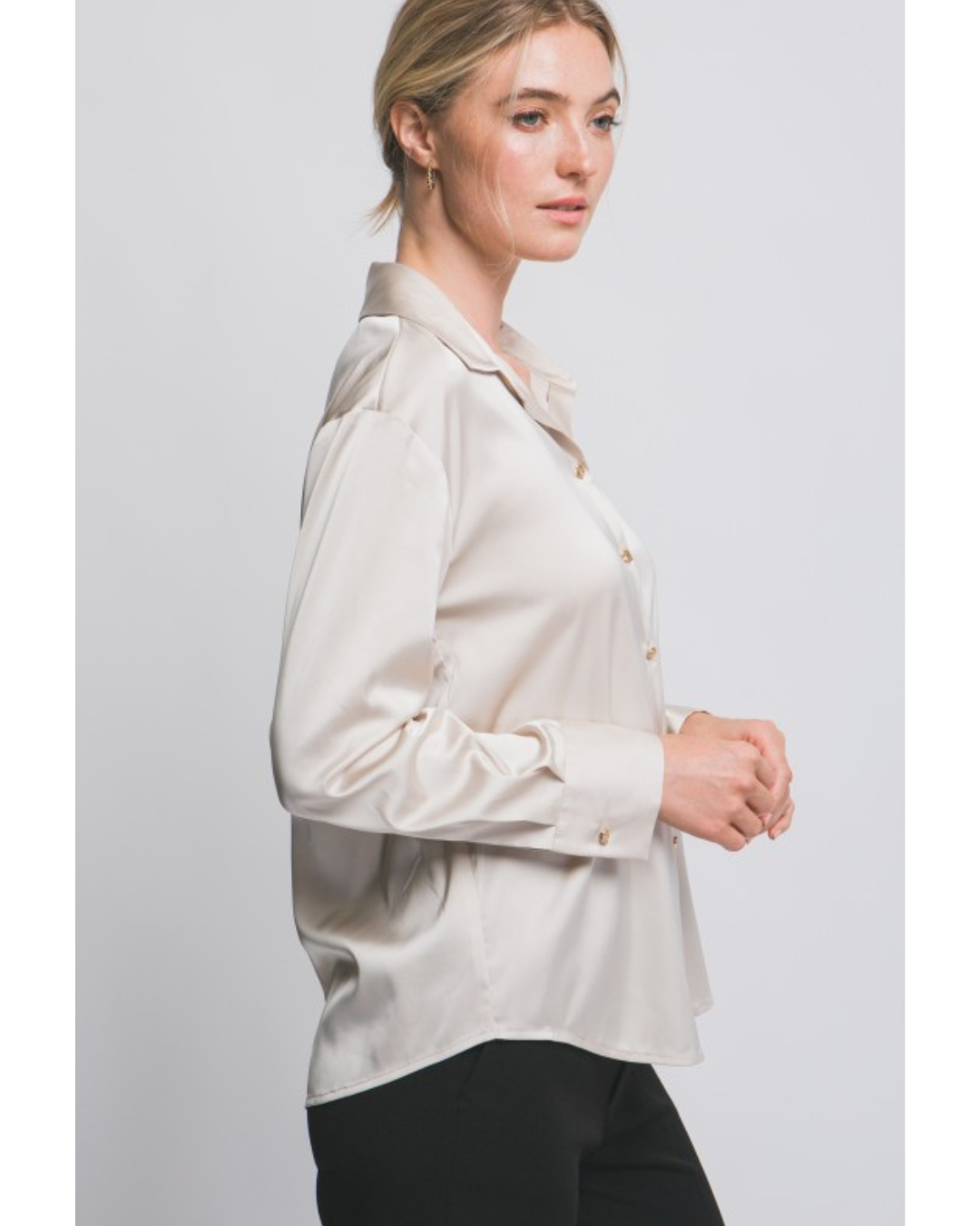 Mira Satin Shirt (2 Colors)
