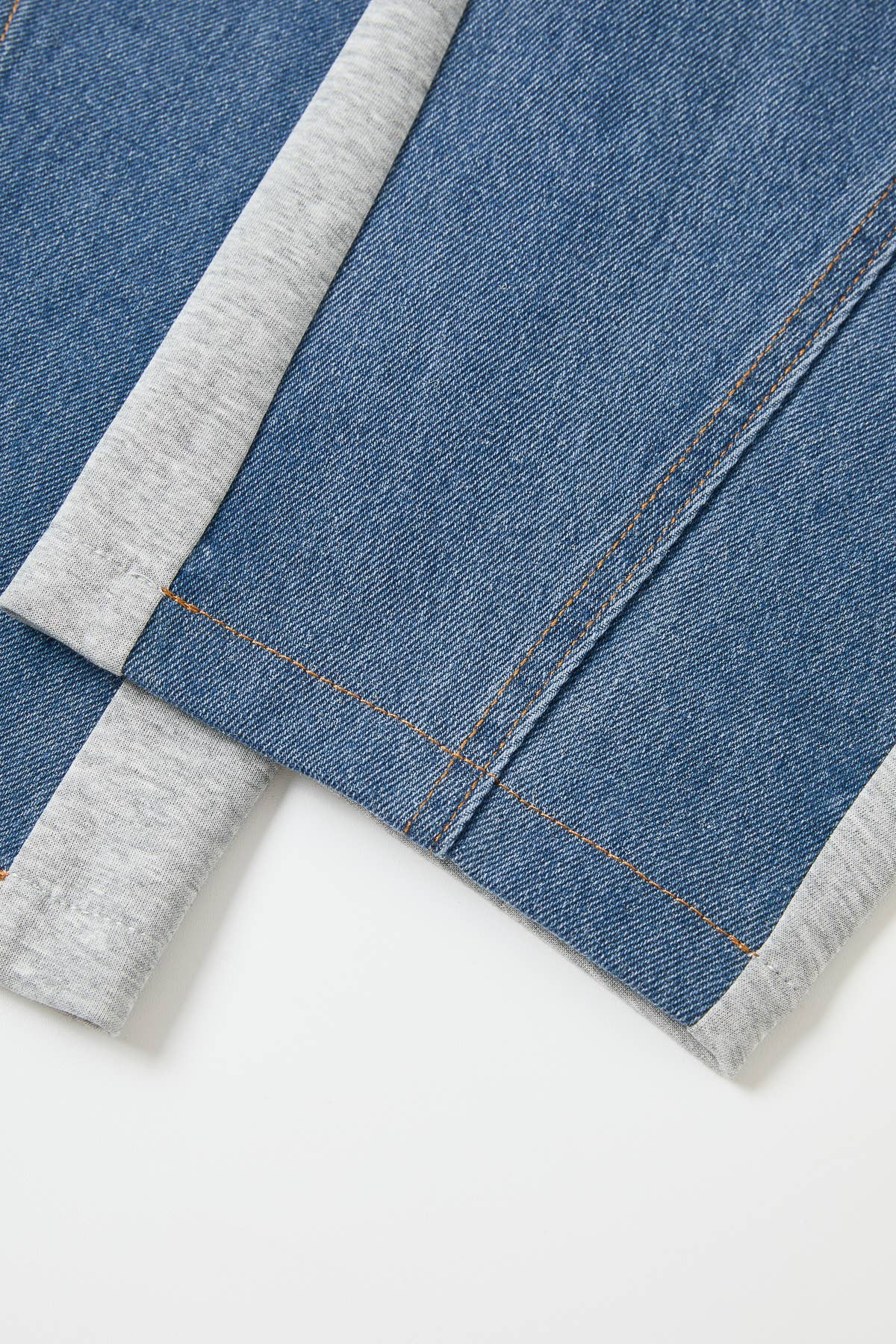 Heather Mix Media Barrel Pants
