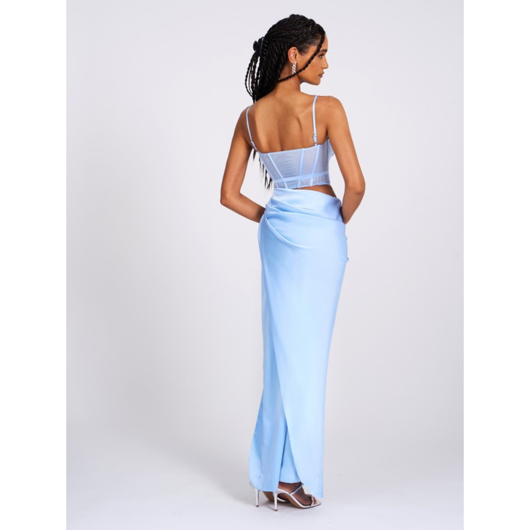 Addison Corset Satin Gown