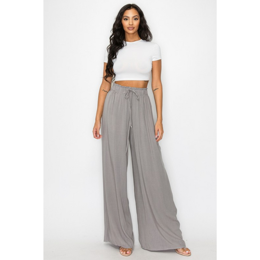 Capri Wide Leg Pants (2 colors)