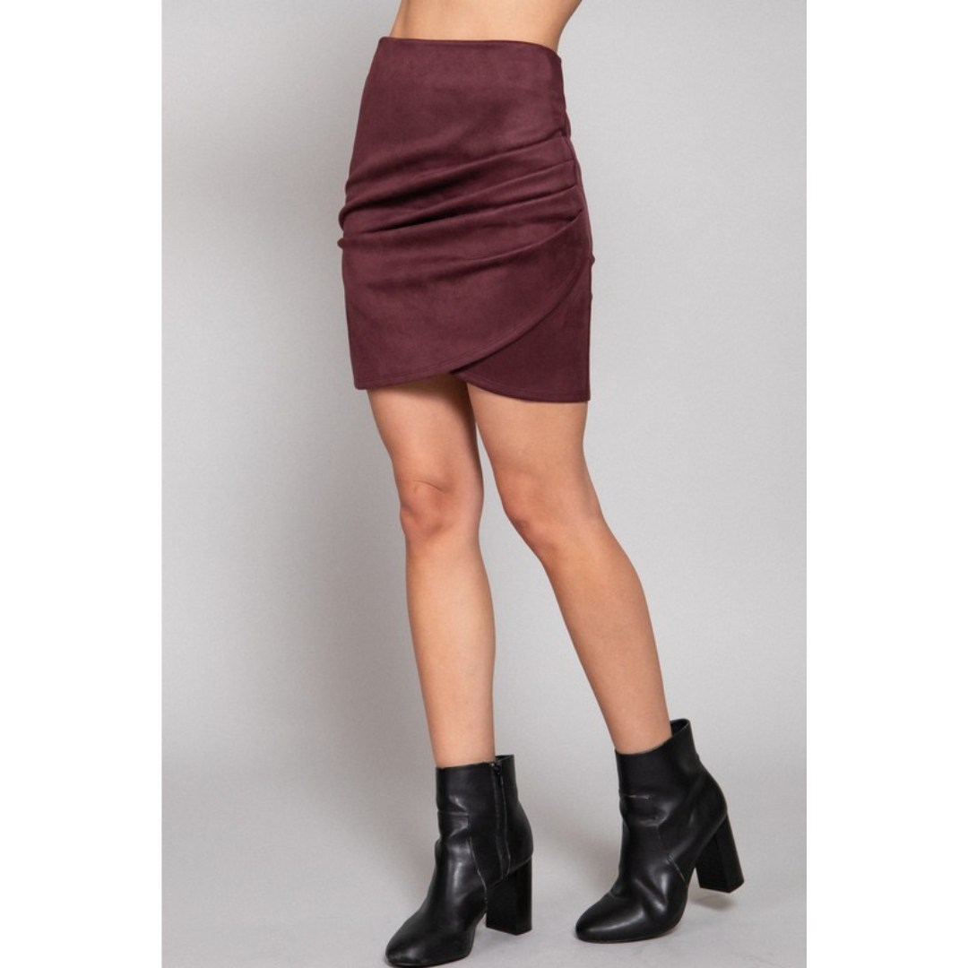 Casey Suede Mini Skirt (2 colors)