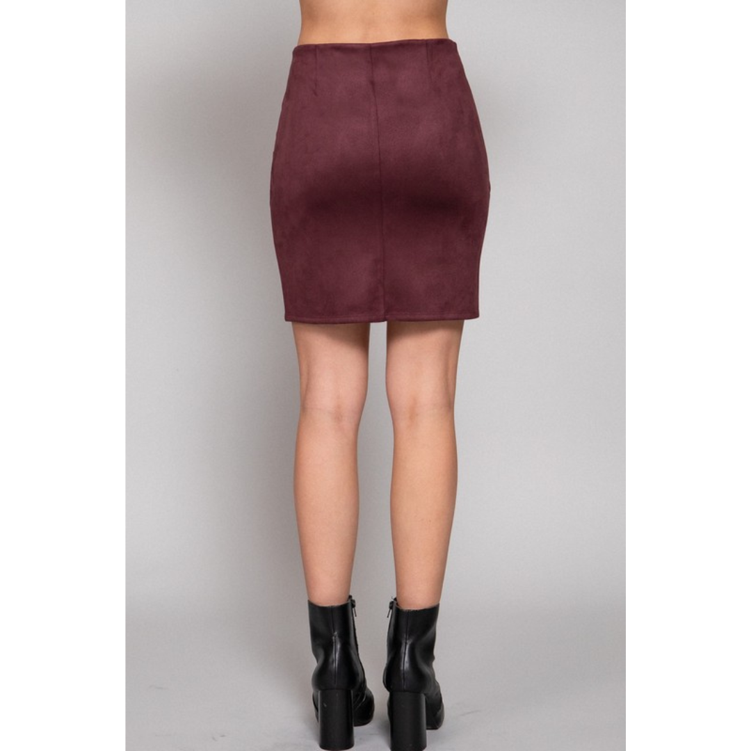 Casey Suede Mini Skirt (2 colors)