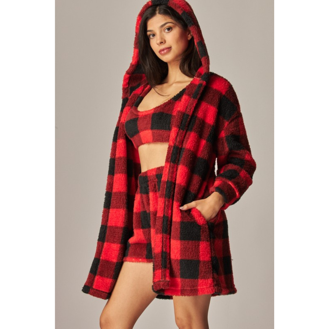 Cozy Fleece PJ Set (4 colors)