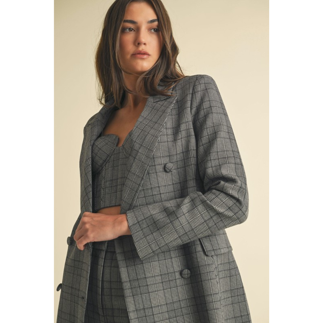 Fia Plaid Blazer