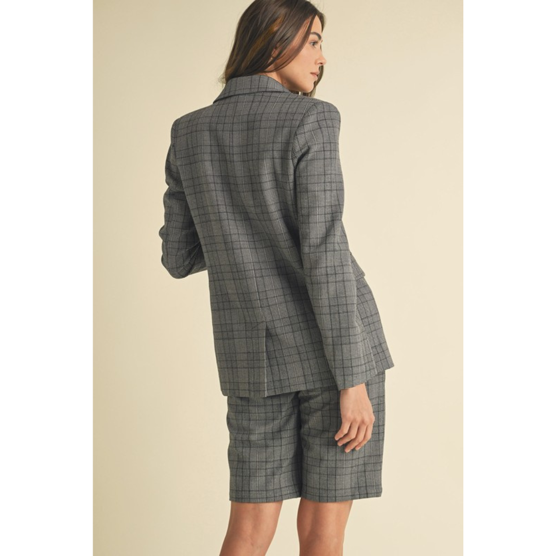 Fia Plaid Blazer