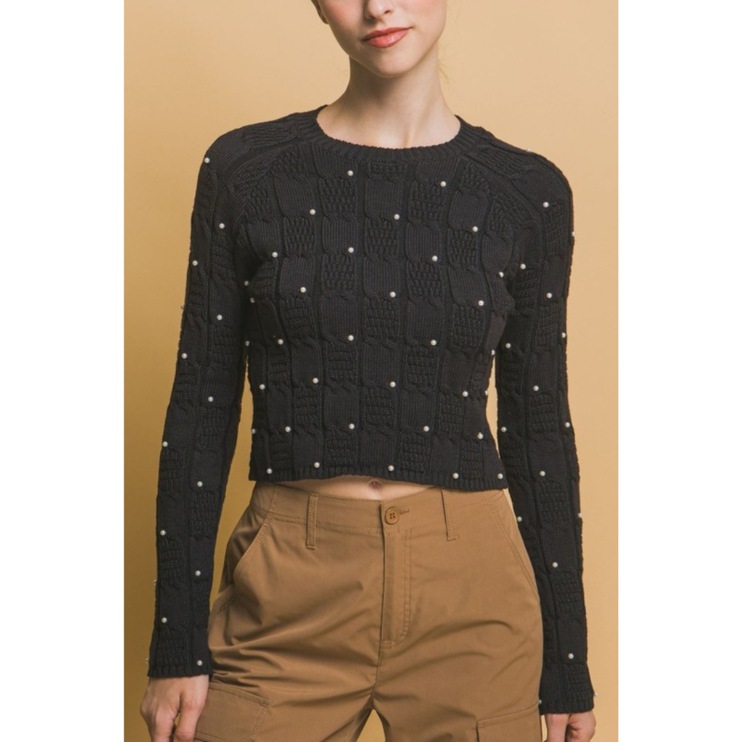 Frankie Cropped Sweater (2 colors)