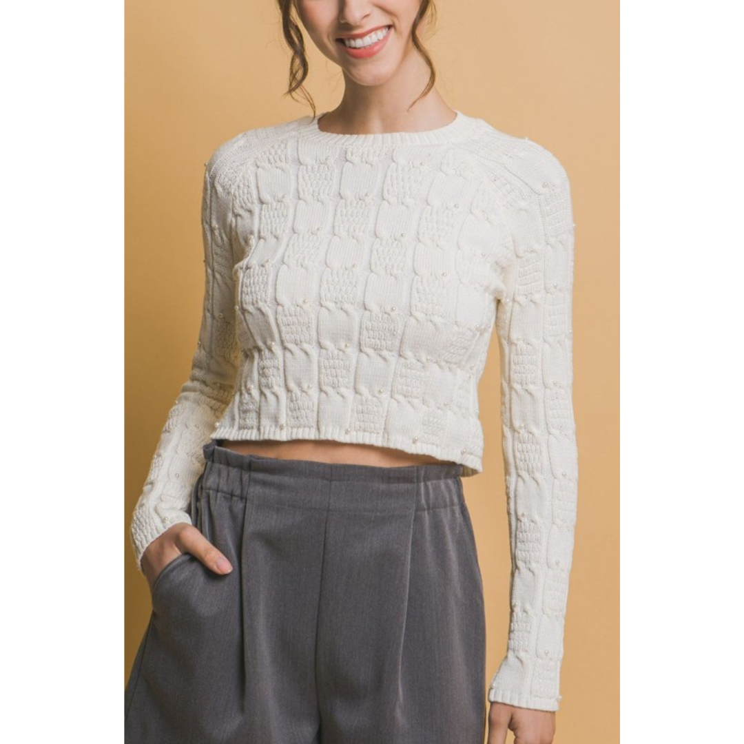 Frankie Cropped Sweater (2 colors)