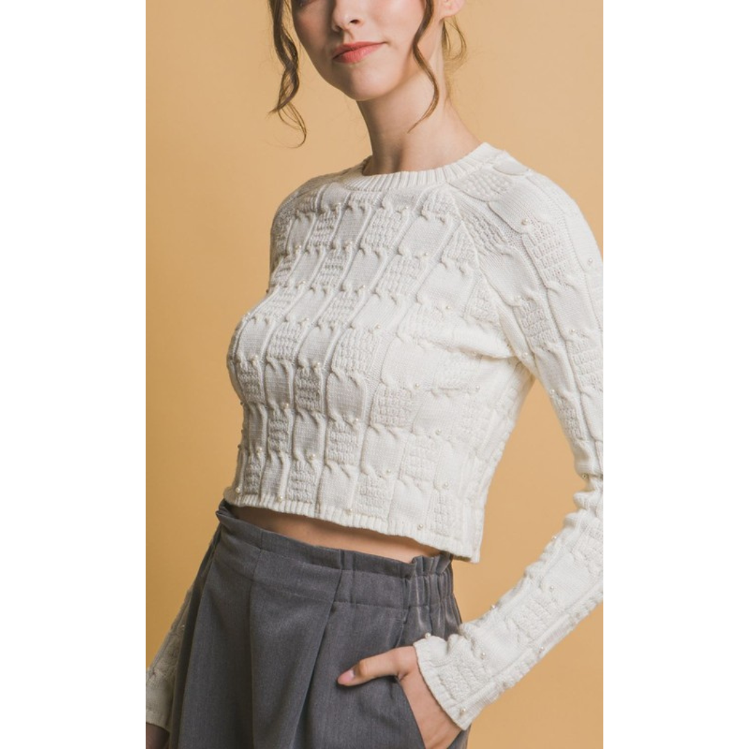 Frankie Cropped Sweater (2 colors)