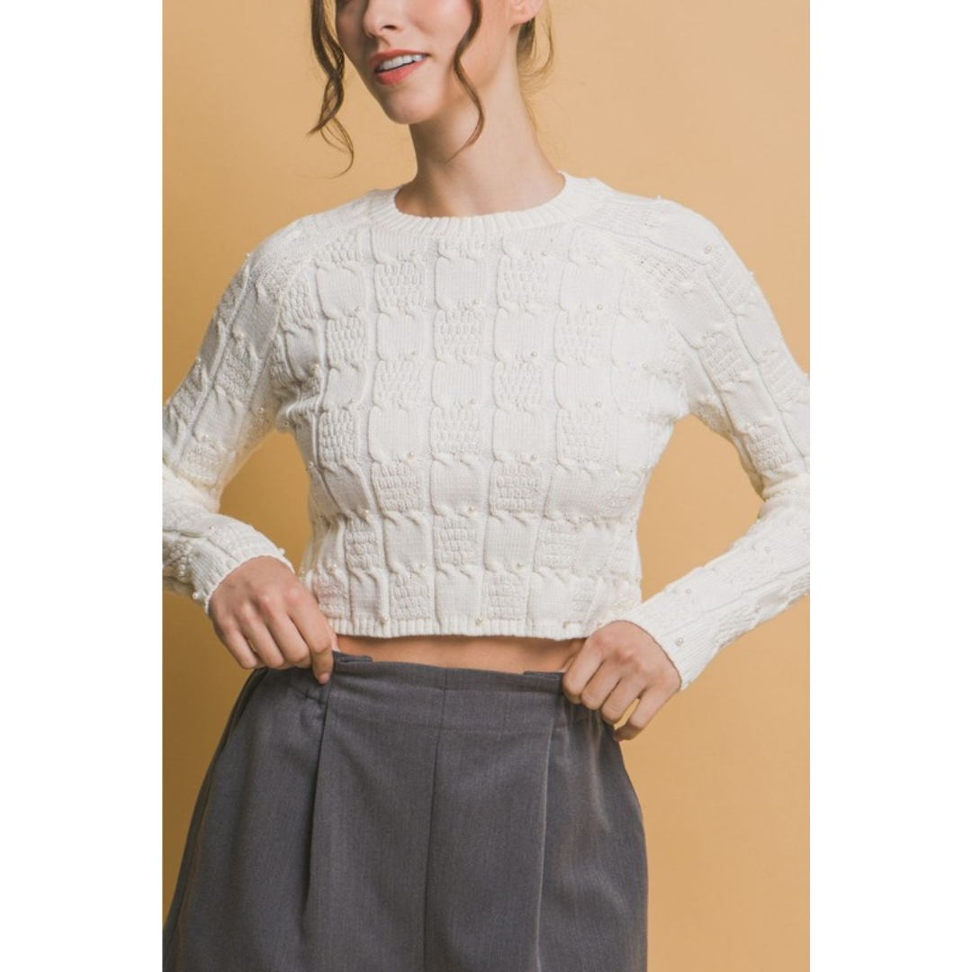 Frankie Cropped Sweater (2 colors)