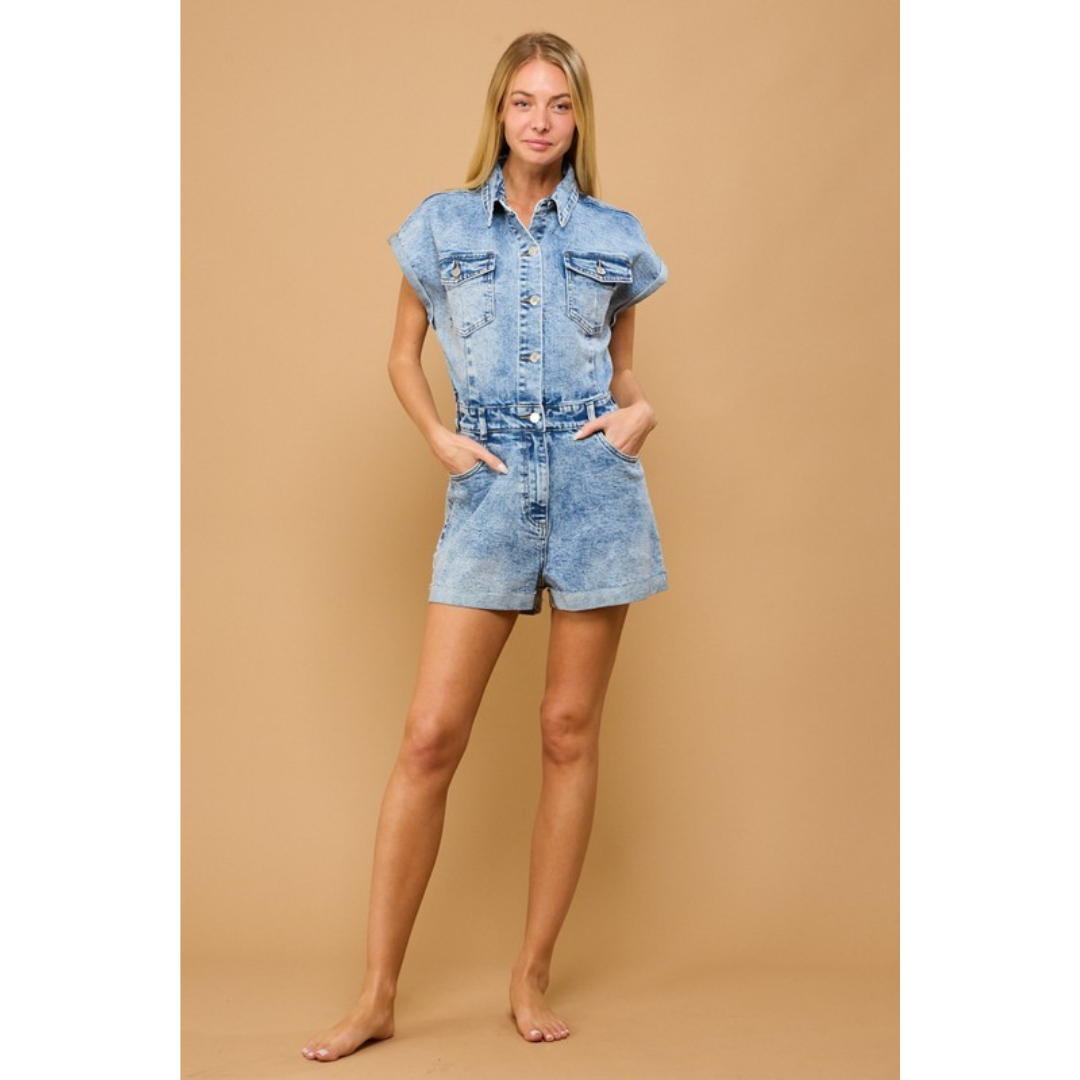 Indy Denim Romper