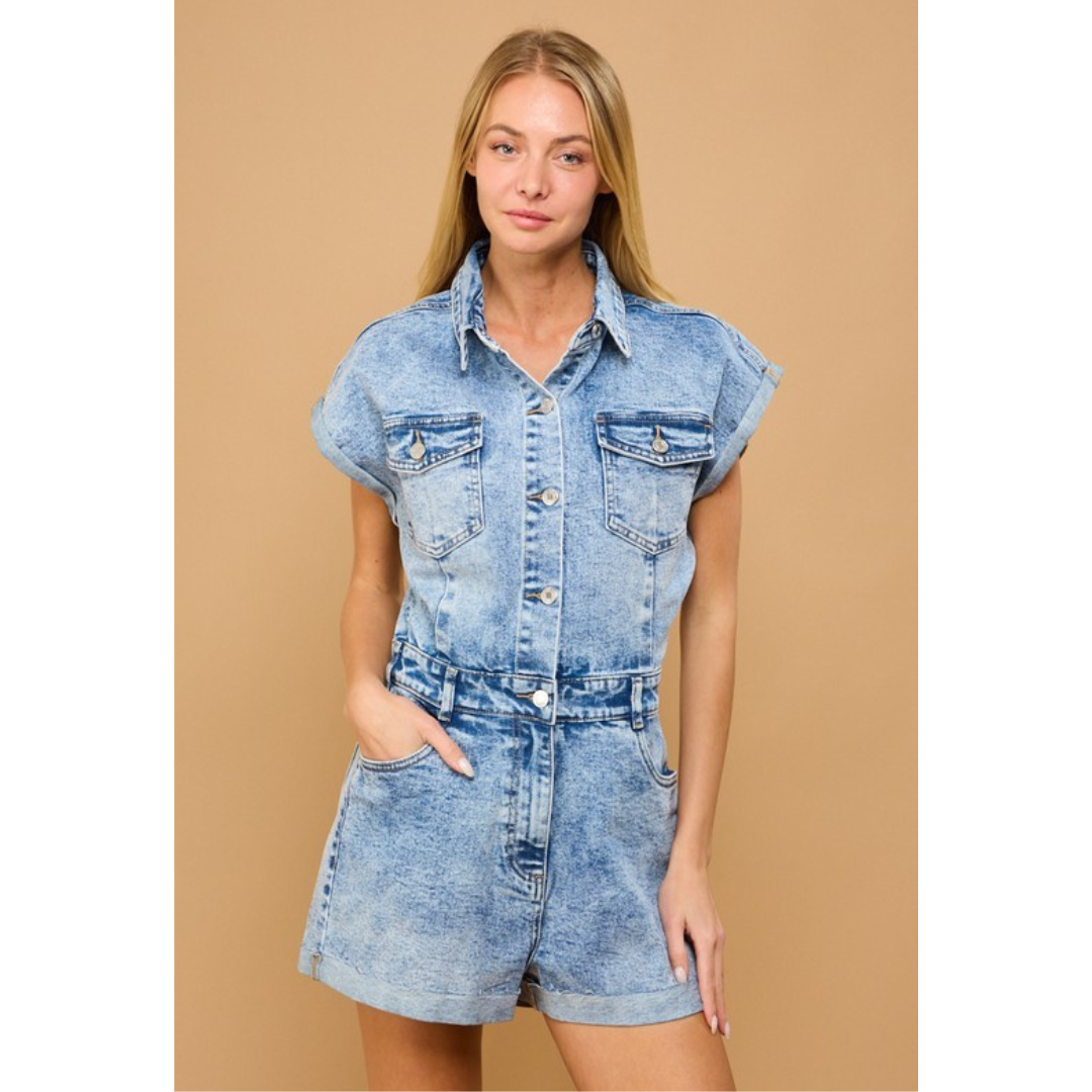 Indy Denim Romper