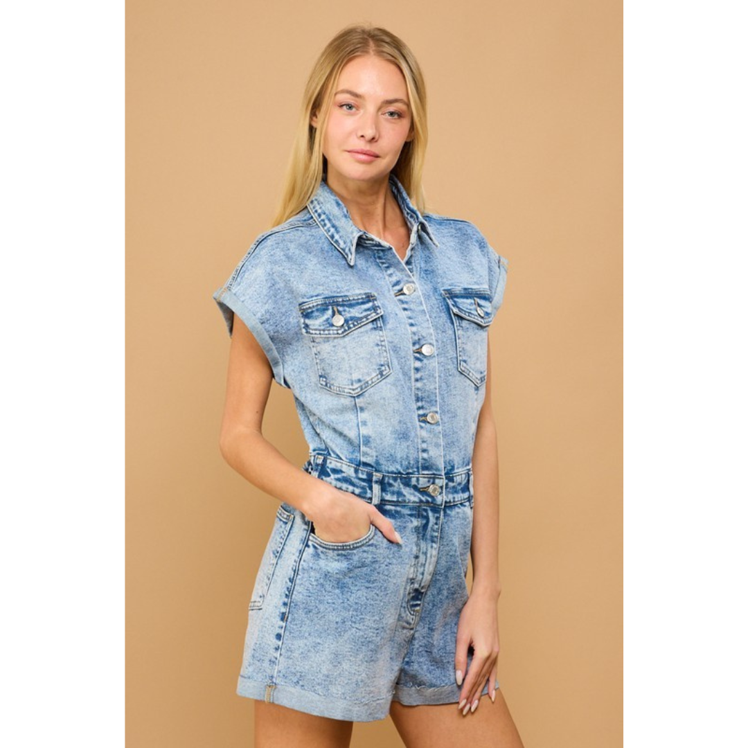 Indy Denim Romper