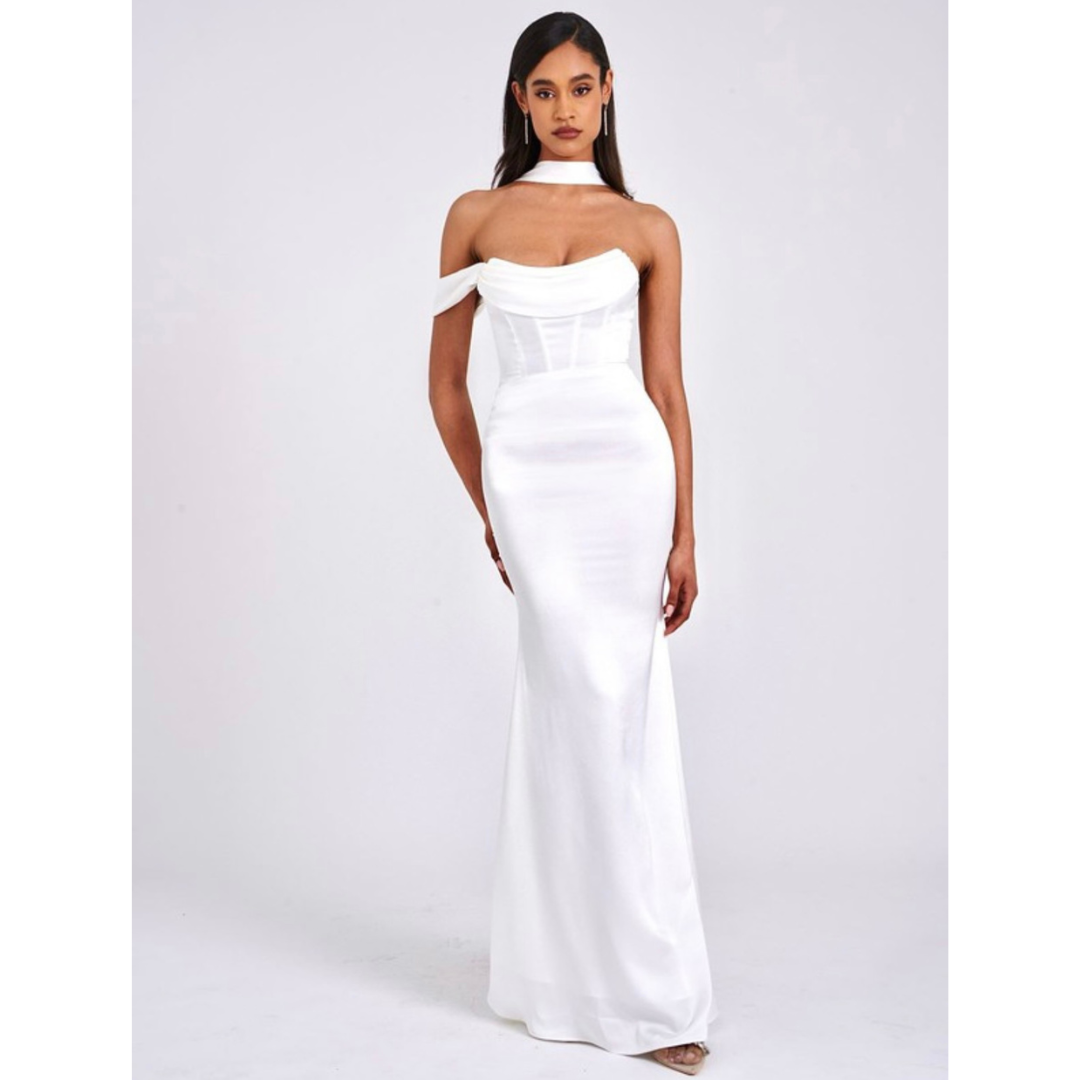 Ivona Satin Halter Gown (4 colors)