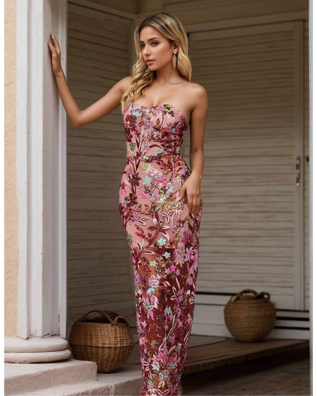 Julisa 3D Floral Midi