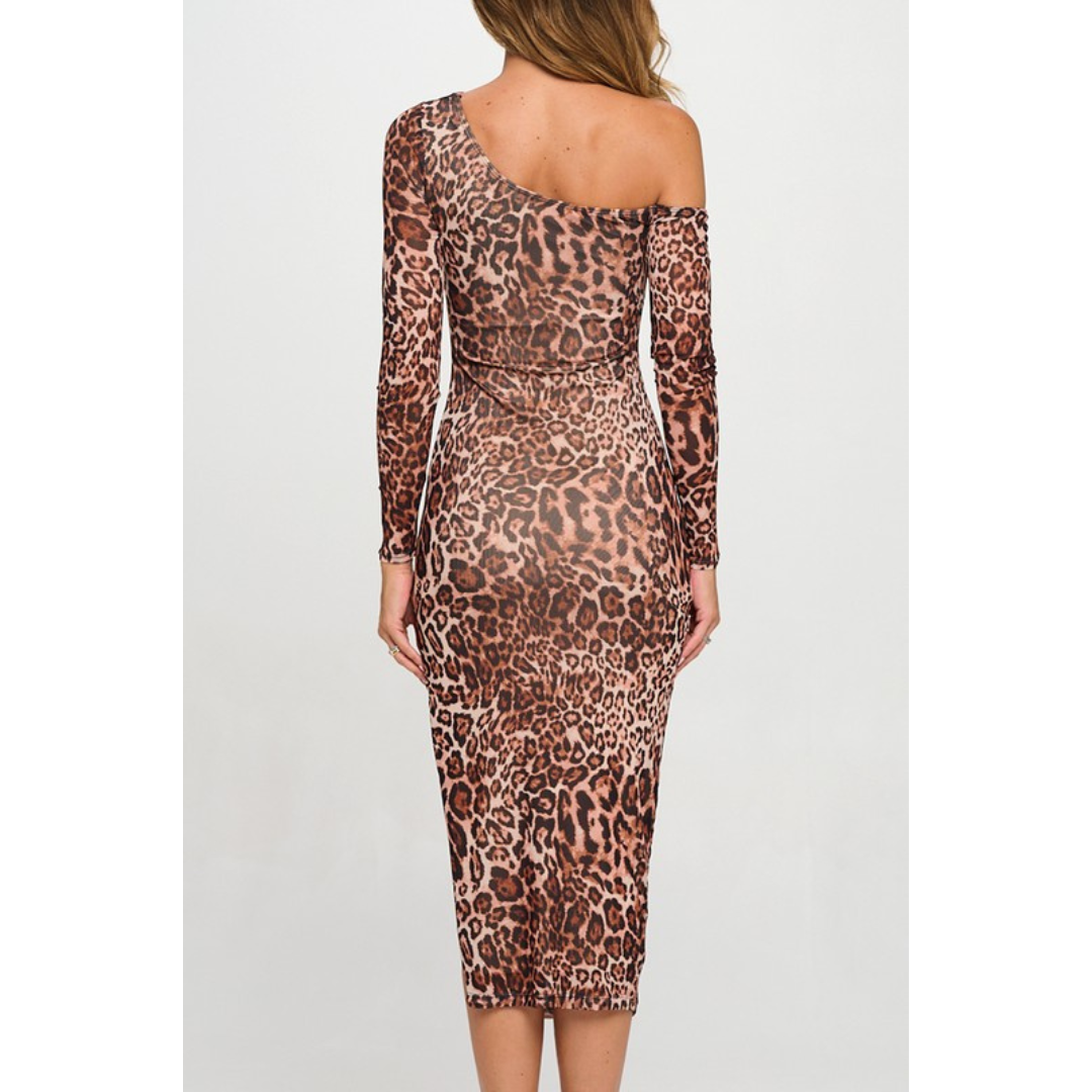 Maura Leopard Dress