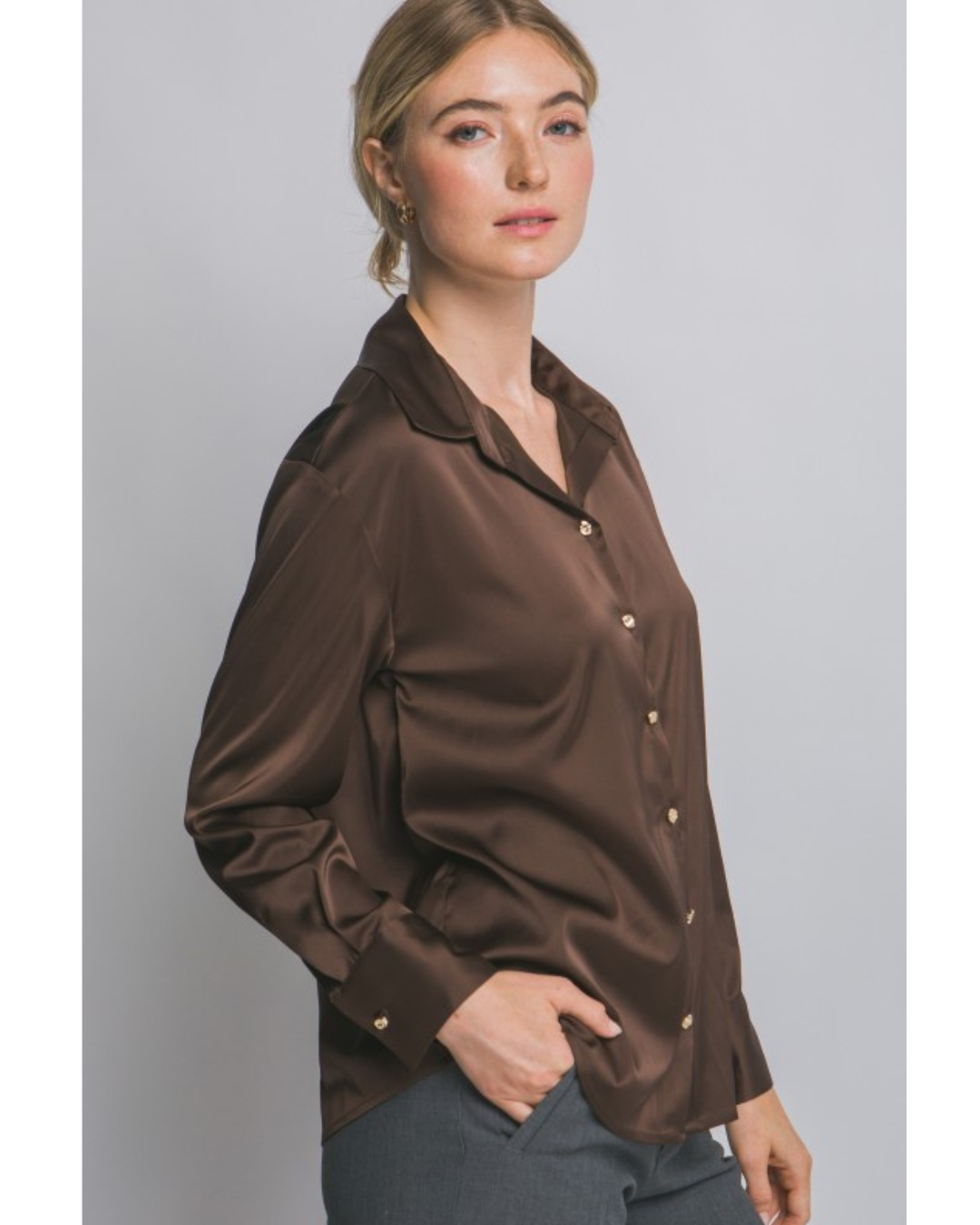 Mira Satin Shirt (2 Colors)