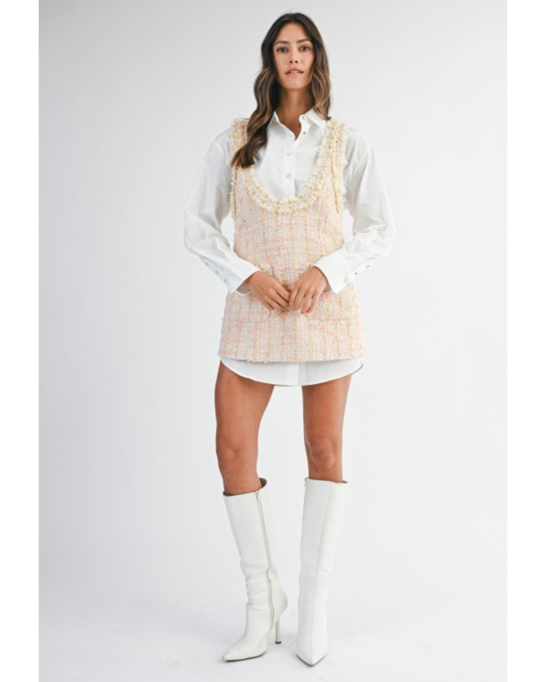 Penny Tweed Mini Dress