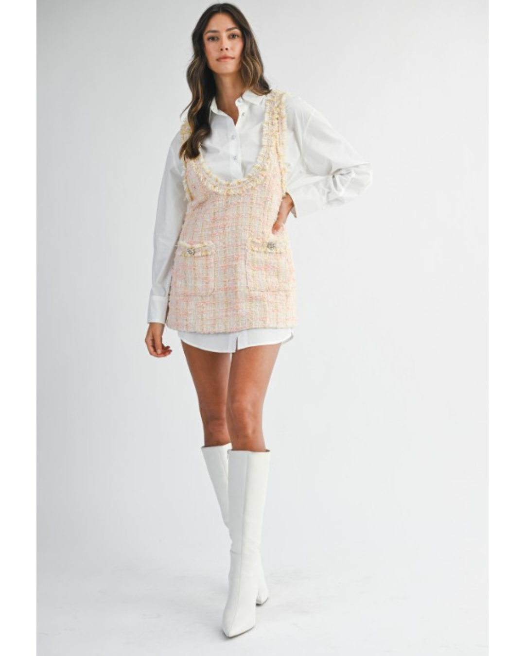 Penny Tweed Mini Dress