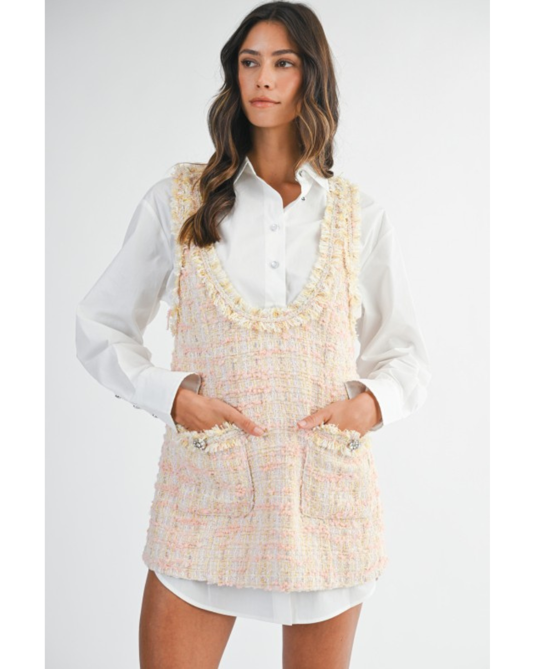 Penny Tweed Mini Dress