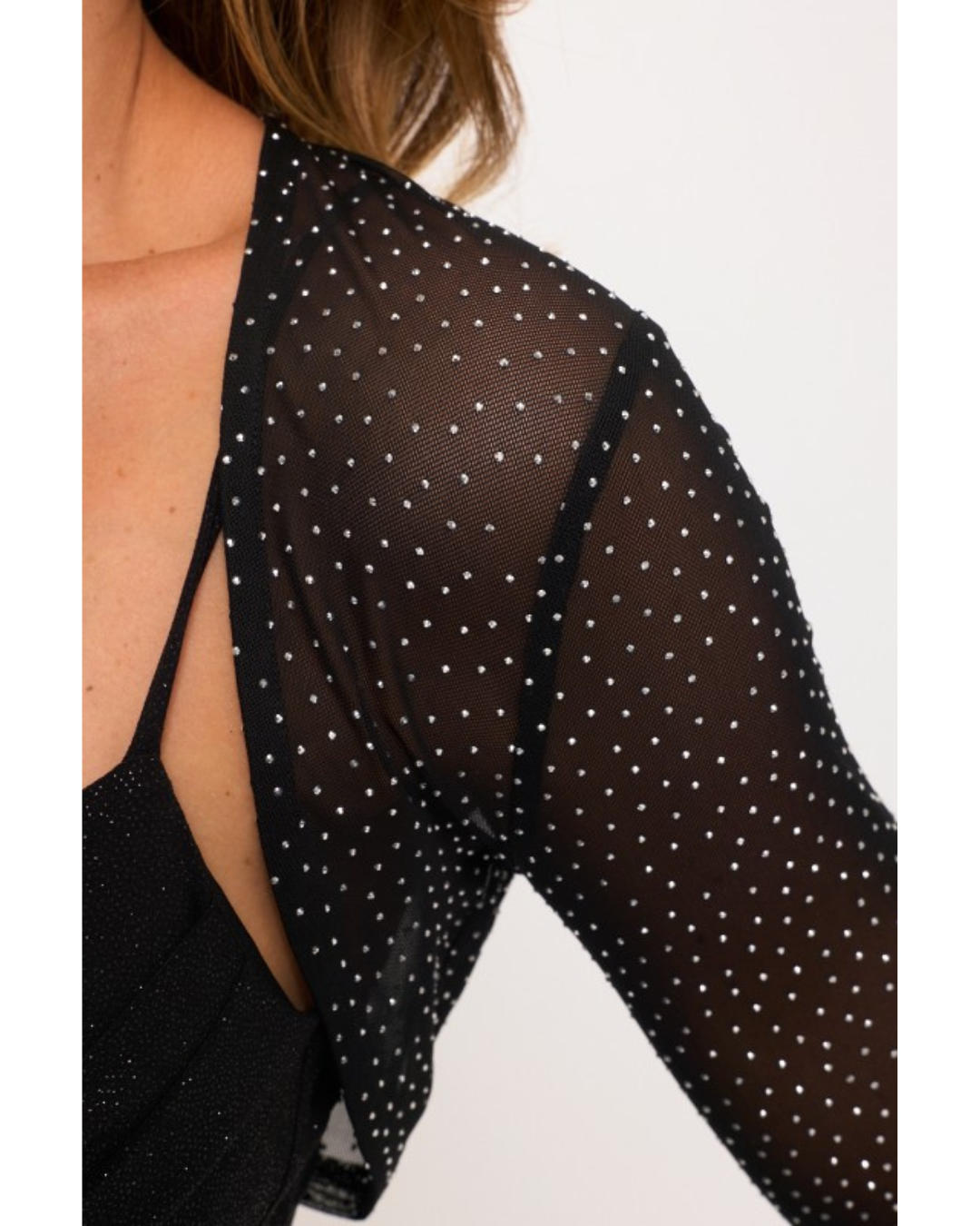 Studded Mesh Bolero (2 colors)