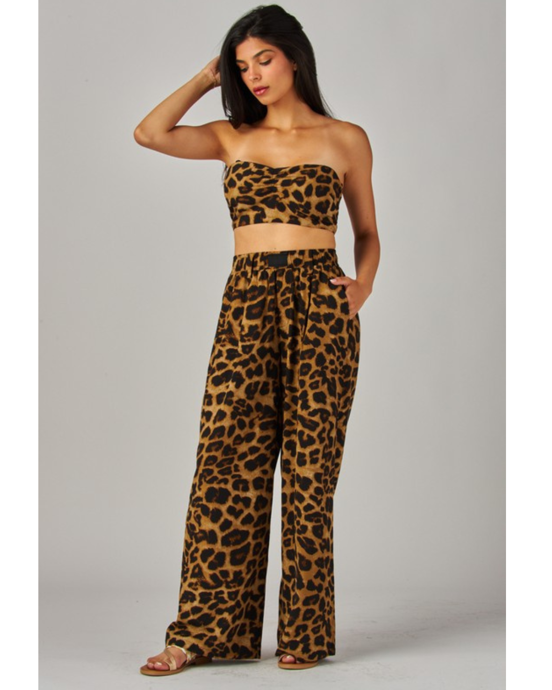 Talia Leopard Bandeau